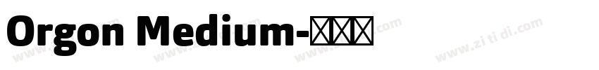 Orgon Medium字体转换